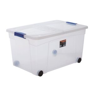 (10 יח'( ארגז דניאל שקוף 60+גלגלים